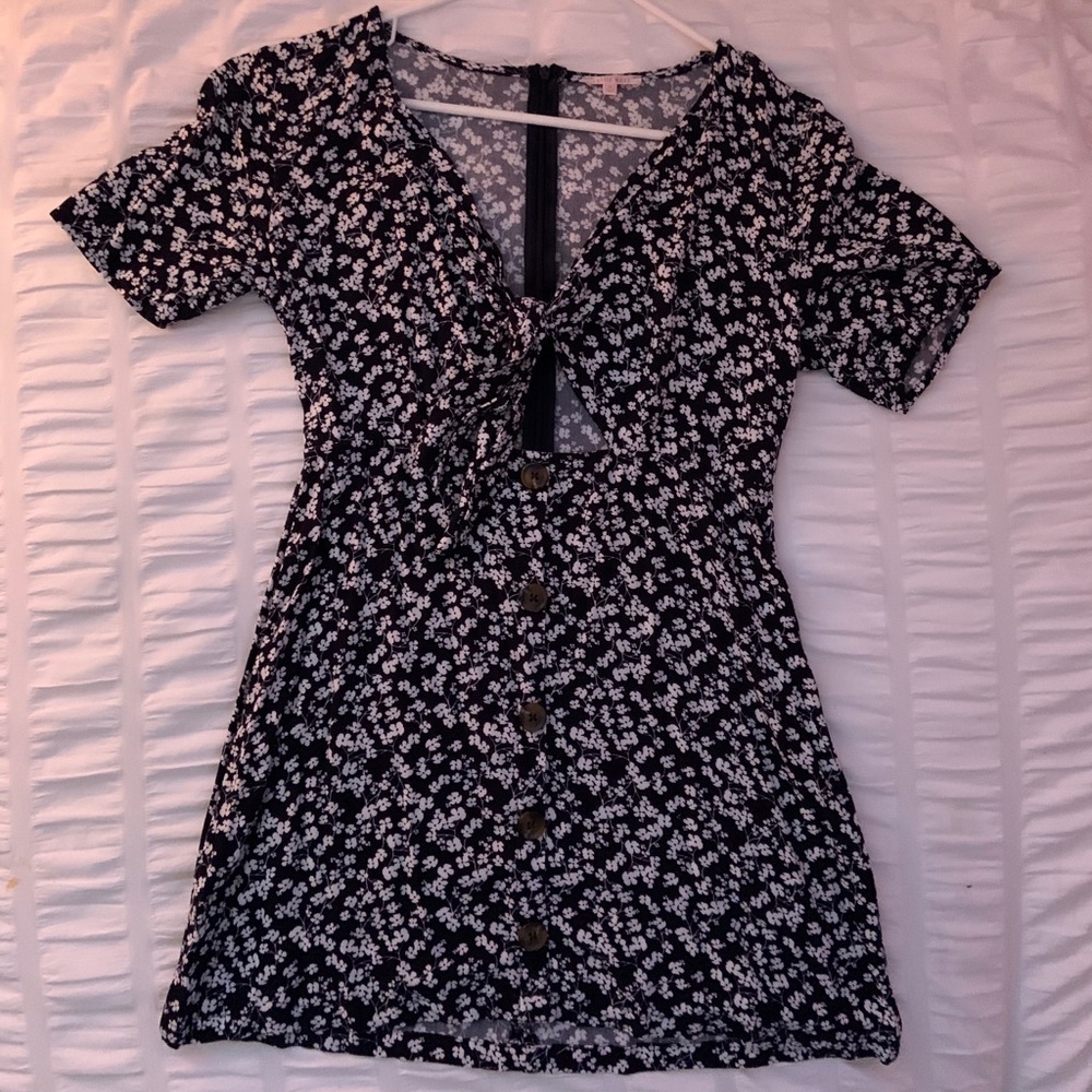 Pacsun Blue Floral Dress